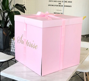 Customize Surprise Balloon Gift Box with Bubble Balloon